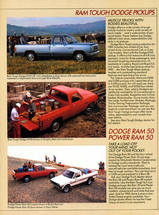1983 Dodge Brochure Page 1
